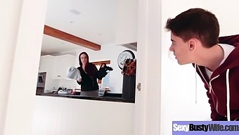 Emma Butt'S Steamy Encounter With A Busty Housewife In Explicit Clip 1