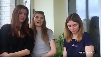 Three Women Engage In Steamy Lesbian Sex After A Hot Threesome