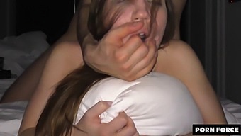 Kate Quinn, A College Slut, Screams And Shouts As She Gets Cummed Hard