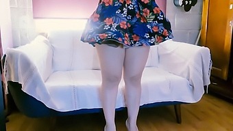 Peruvian Housewife Watches And Touches Her Mistress Before Being Asked To Undress